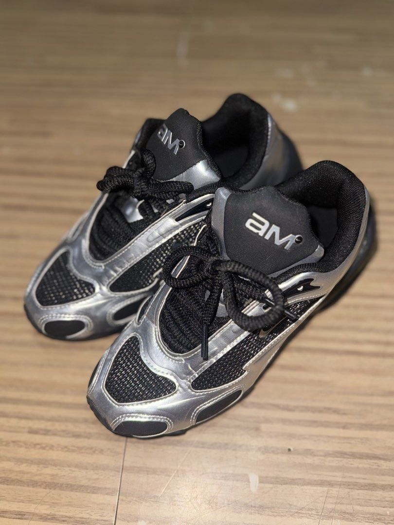 Nike Air Max AM muse black and silver (Category: Sneakers) located in Valenzuela. Submitted by rv019 (Listing ID 1464776644, Image 1). Description: Size 5.5 22.5 cm class A only Bought for 2700 Used twice Wrong size, medyo maliit sakin.