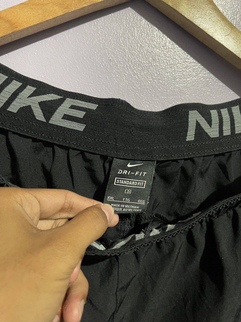 Nike Dri-Fit Swoosh Shorts (Category: Shorts) located in Angeles City. Submitted by andreiboughts (Listing ID 1464867403, Image 3). Description: Length: 20.5 Waist: 32-42 (Strechable) Condition: 9.7/10 Color rate: 10/0 Issue (s): small pinhole Complete Tags ✅ XXLon tag .