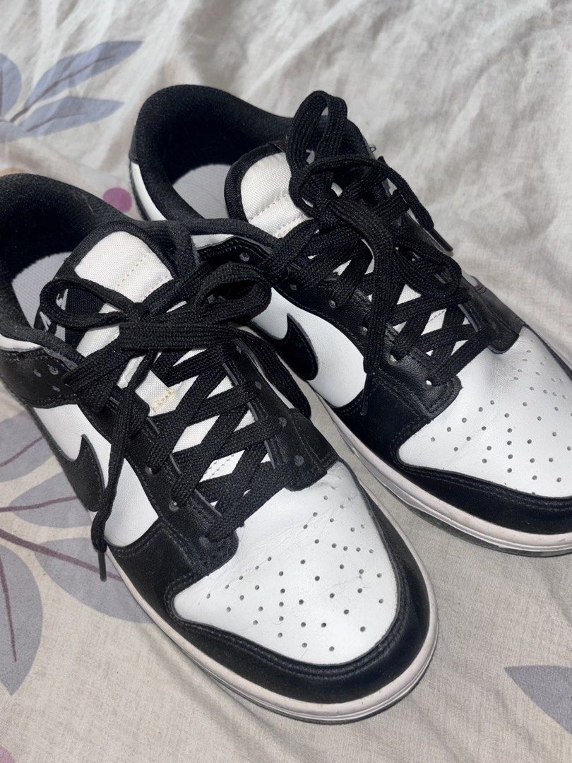 Nike Dunk Low Panda Black White Shoes (Category: Sneakers) located in Bacoor. Submitted by fmax19 (Listing ID 1464806753, Image 2). Description: - Item: Nike Dunk Low (Panda Black & White) - Size: Women's US 7.5 / EUR 38.5 - Lightly used.