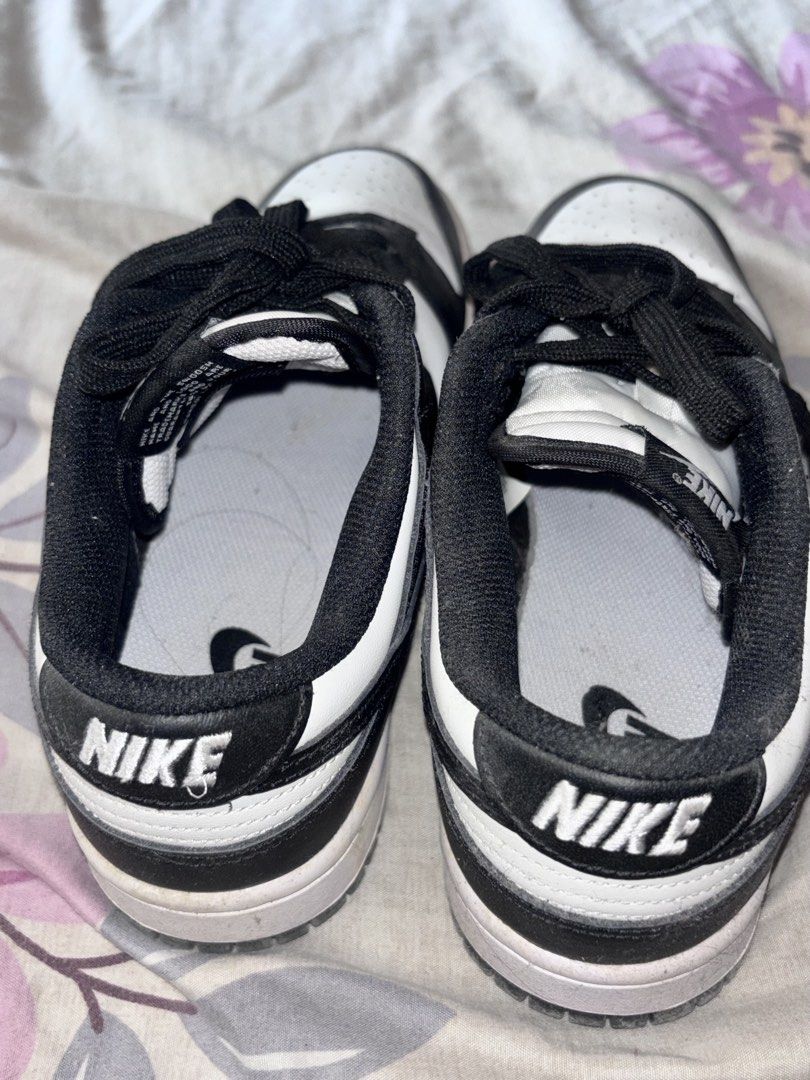 Nike Dunk Low Panda Black White Shoes (Category: Sneakers) located in Bacoor. Submitted by fmax19 (Listing ID 1464806753, Image 3). Description: - Item: Nike Dunk Low (Panda Black & White) - Size: Women's US 7.5 / EUR 38.5 - Lightly used.