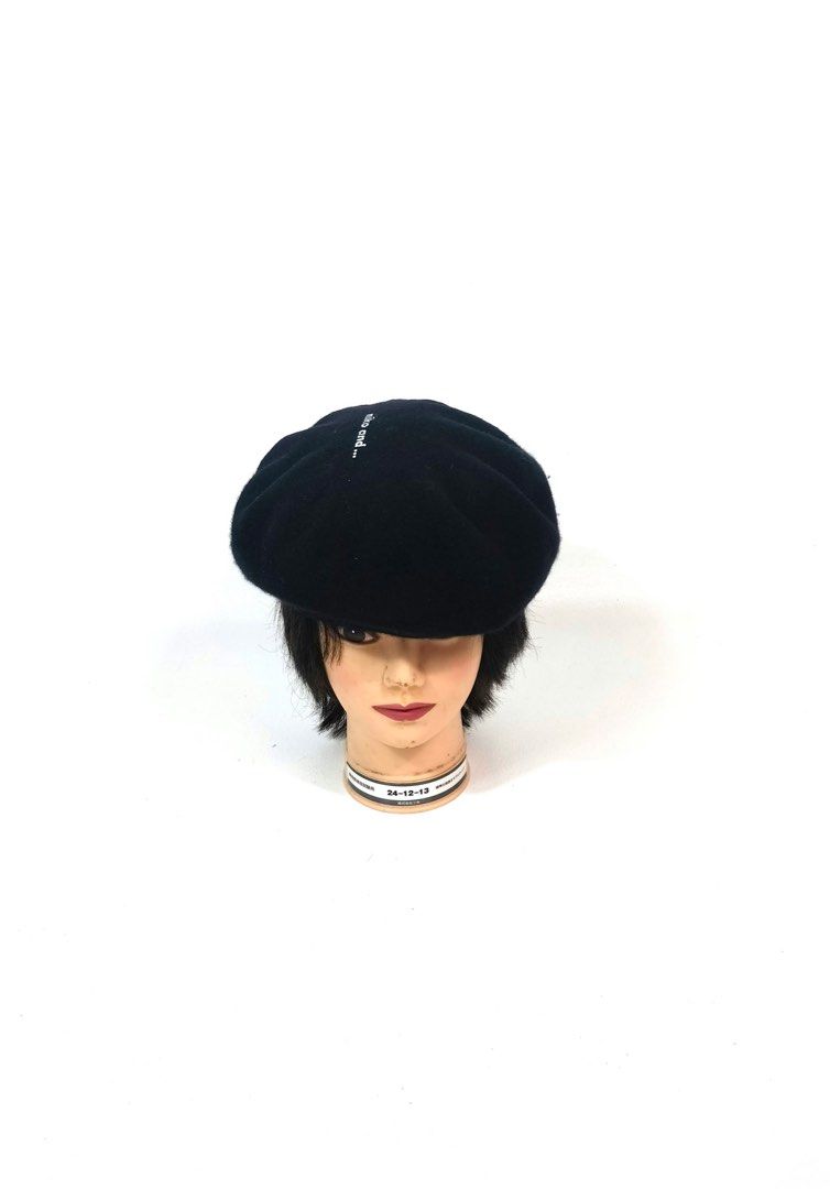 Niko and... Black Wool Beret (Category: Caps & Hats) located in Manila. Submitted by yesterdaysfinds (Listing ID 1464864145, Image 2). Description: - Brand: niko and... - Item: Black beret with white logo lettering on top - Material: 100% wool, warm and cozy for cold days - Model Code: NKO-31AZ - Style: Classic round shape, super easy to style with casual everyday outfits.