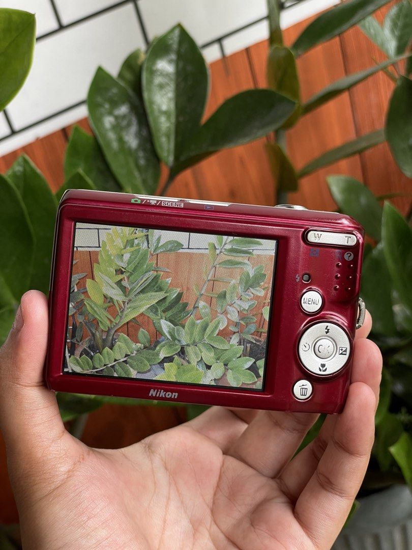 Nikon coolpix L20 red digital camera digicam (Category: Cameras) located in Paranaque City. Submitted by momochiii24 (Listing ID 1464802951, Image 3). Description: Nikon coolpix L20 red digital camera digicam 10 megapixels Price:3,500 LP:3,000 FOR SURE BUYER ONLY!! fully functional all buttons are working zooms and flash are working no lcd burn no dust when zoom body conditions:8/10 sign of usage minimal issue: may 3 minimal horizontal lines hind