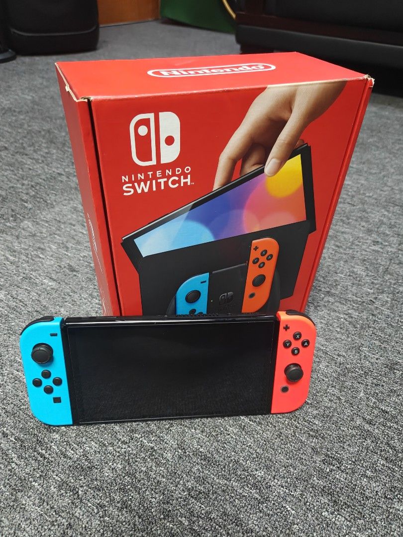 Nintendo switch OLED (Category: Nintendo) located in Singapore. Submitted by tehmint (Listing ID 1464903607, Image 1). Description: Nintendo Switch OLED Local Set – Almost New Condition Selling my Nintendo Switch OLED local set. Used less than 5 times Bought earlier this year Almost new condition No scratches Very well maintained Singapore local set Original box included Original dock & charger included Everything working perfectly Feel free to c