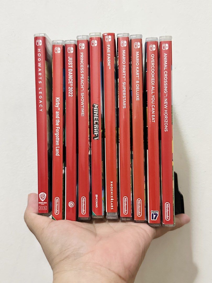 Nintendo Switch Physical Game (Category: Nintendo) located in Marikina City. Submitted by yana199x (Listing ID 1464863159, Image 1). Description: 🕹️Hogwarts Legacy - 1,900 ✨ Unused code for Dark Arts Pack 🕹️Animal Crossing - 1,500 🕹️Faefarm - 1,350 🕹️Princess Peach Showtime - 1,800 🕹️Just Dance 2022 - 850 ❌SOLD 🕹️Kirby and the Forgotten Land - 1,800 🕹️Spongebob Bikini Bottom - 850 ❌SOLD 🕹️Overcooked all you can eat - 1,100 🕹️Mario Kart D