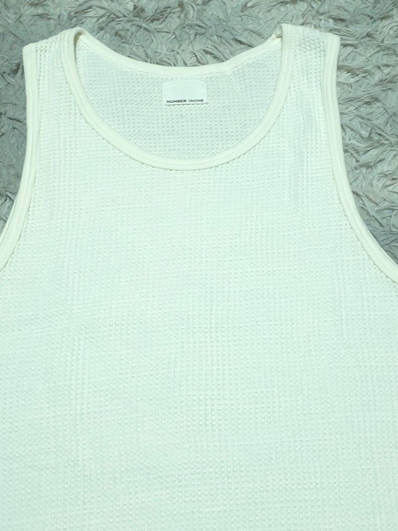 Number [Nine] (Category: Sleeveless) located in Abulug. Submitted by humanwhosellthings (Listing ID 1464898584, Image 2). Description: NUMBER [N]INE Waffle Sleeveless Dress ✅️Size: Small ✅️Dimes: 17W x 27L-Front 29L-Back ✅Condition: Excellent ✅Issue: None ✅Color Rate: 9.8/10.