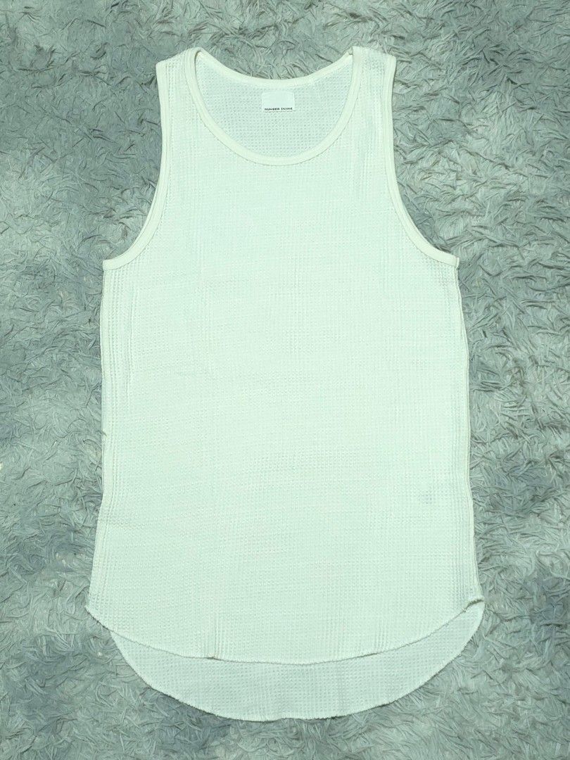 Number [Nine] (Category: Sleeveless) located in Abulug. Submitted by humanwhosellthings (Listing ID 1464898584, Image 1). Description: NUMBER [N]INE Waffle Sleeveless Dress ✅️Size: Small ✅️Dimes: 17W x 27L-Front 29L-Back ✅Condition: Excellent ✅Issue: None ✅Color Rate: 9.8/10.