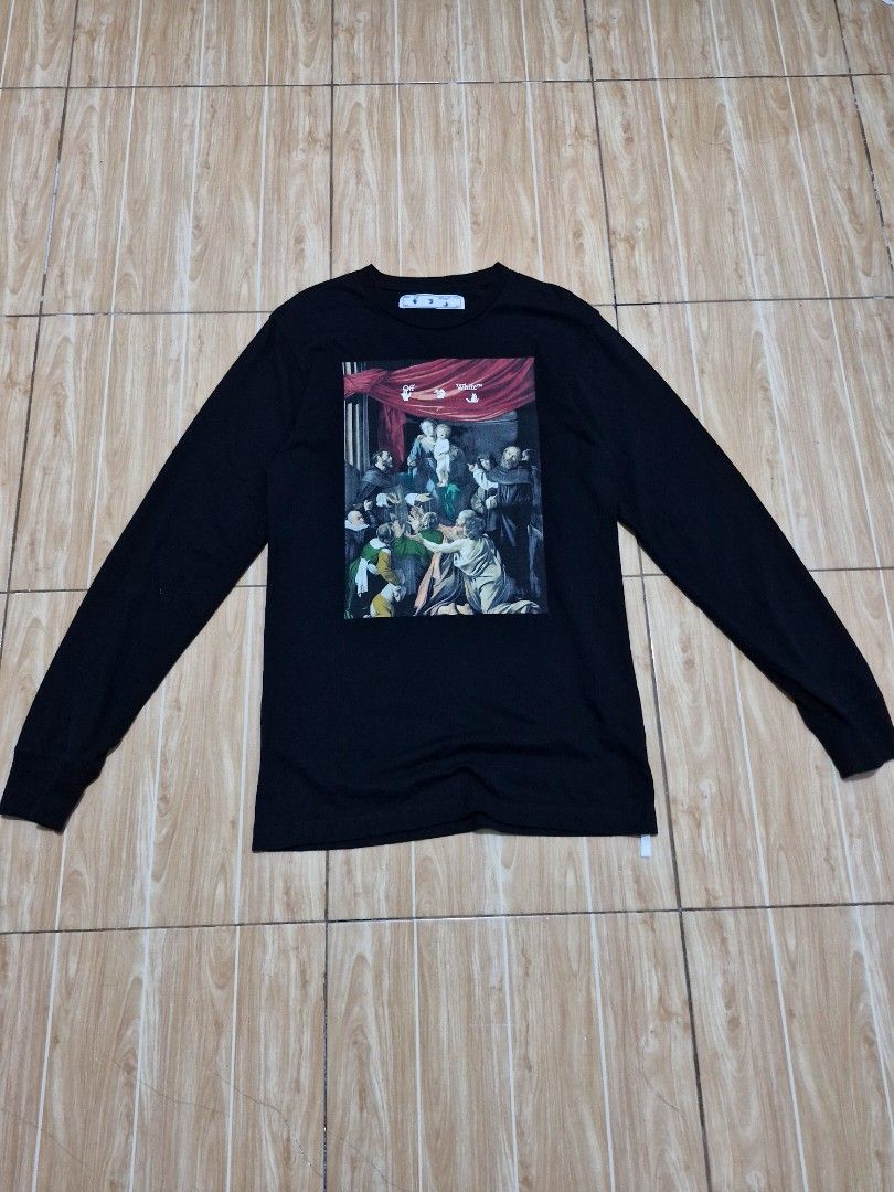 Off White Caravaggio Painting Long-sleeve (Category: Coats, Jackets and Outerwear) located in Antipolo. Submitted by kentoy6666 (Listing ID 1464795146, Image 1). Description: .