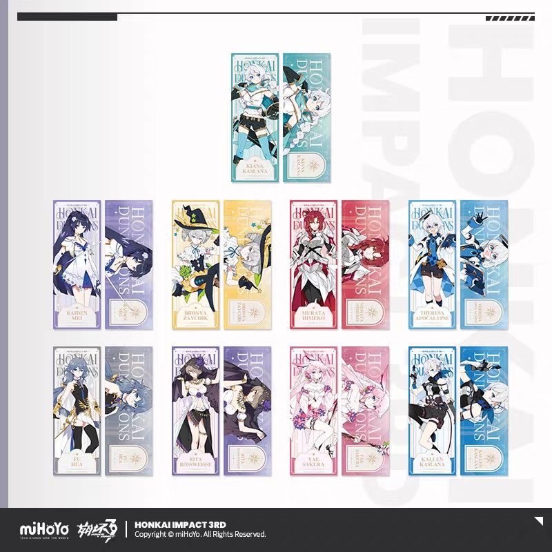 Official Honkai Impact 3 Dungeon Series (Category: Character Goods) located in General Mariano Alvarez. Submitted by eiimei (Listing ID 1464776619, Image 1). Description: I WONT ENTERTAIN PEOPLE WHO DOESNT READ DESCRIPTION Release: May - June 2027 (not accurate, may come early min 3 months)(subject to further notice if theres a delay) ETA (PH): 1 month after release ⭐ITEM • Laser Ticket - P230 Product size: 78x210mm Points: 15 • Acrylic Stand - P