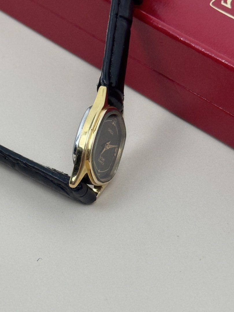 OMEGA DE VILLE LADIES (Category: Women's Watches) located in Santa Rosa. Submitted by theclubpatina (Listing ID 1464801683, Image 3). Description: 0MÉGA DE VILLE LADIES ✨ PUSH TO ADJUST TIME ✨ QUARTZ ✨ CASE MEASUREMENT: 19.3MM x 24.8MM (INCLUDING CROWN AND LUG TO LUG) ✨ STRAP LENGTH FITS UP TO 19CM ✨ PRISTINE CONDITION ✨ WORKING CONDITION ✨ AFTERMARKET STRAP AND BUCKLE ✨ COMES WITH ORIG 0MEGA BOX Mine: 24,800 #vintagewatch #vintagetank #omegawatc