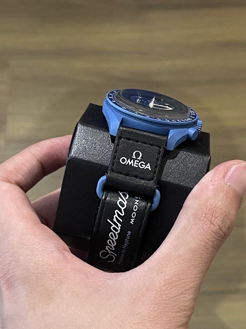 Omega Moonswatch Mission to Neptune (Category: Men's Watches) located in Quezon City. Submitted by chromosells2 (Listing ID 1464770866, Image 2). Description: - Full set (box and papers) - RFS: No longer using.