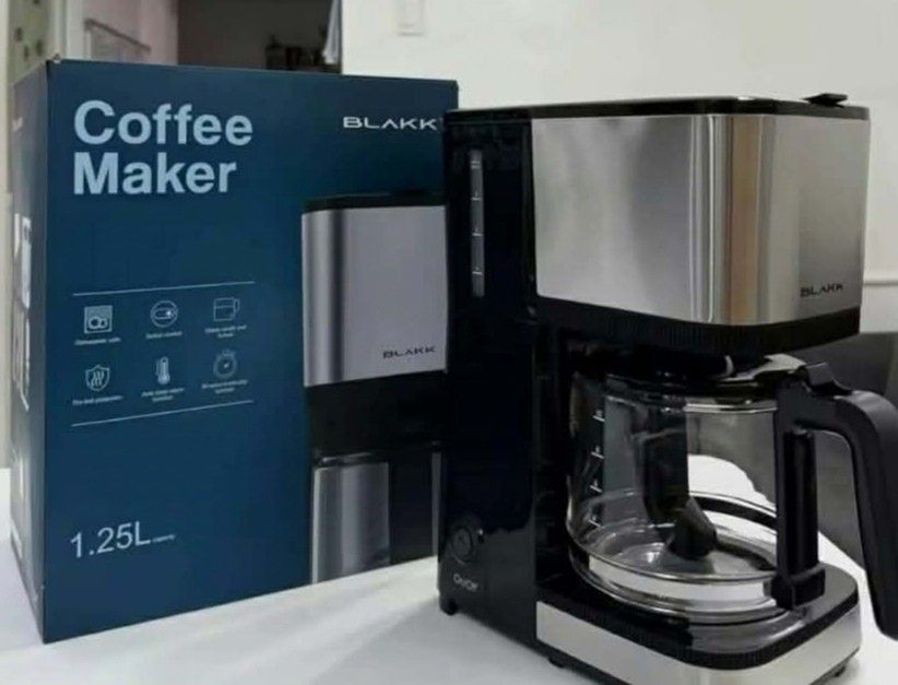Coffee Maker and Press Coffee (Category: Coffee Machines & Makers) located in Muntinlupa City. Submitted by melbeng (Listing ID 1464792038, Image 2). Description: - Brands: Blankk and Omega - RFS: Decluttering.