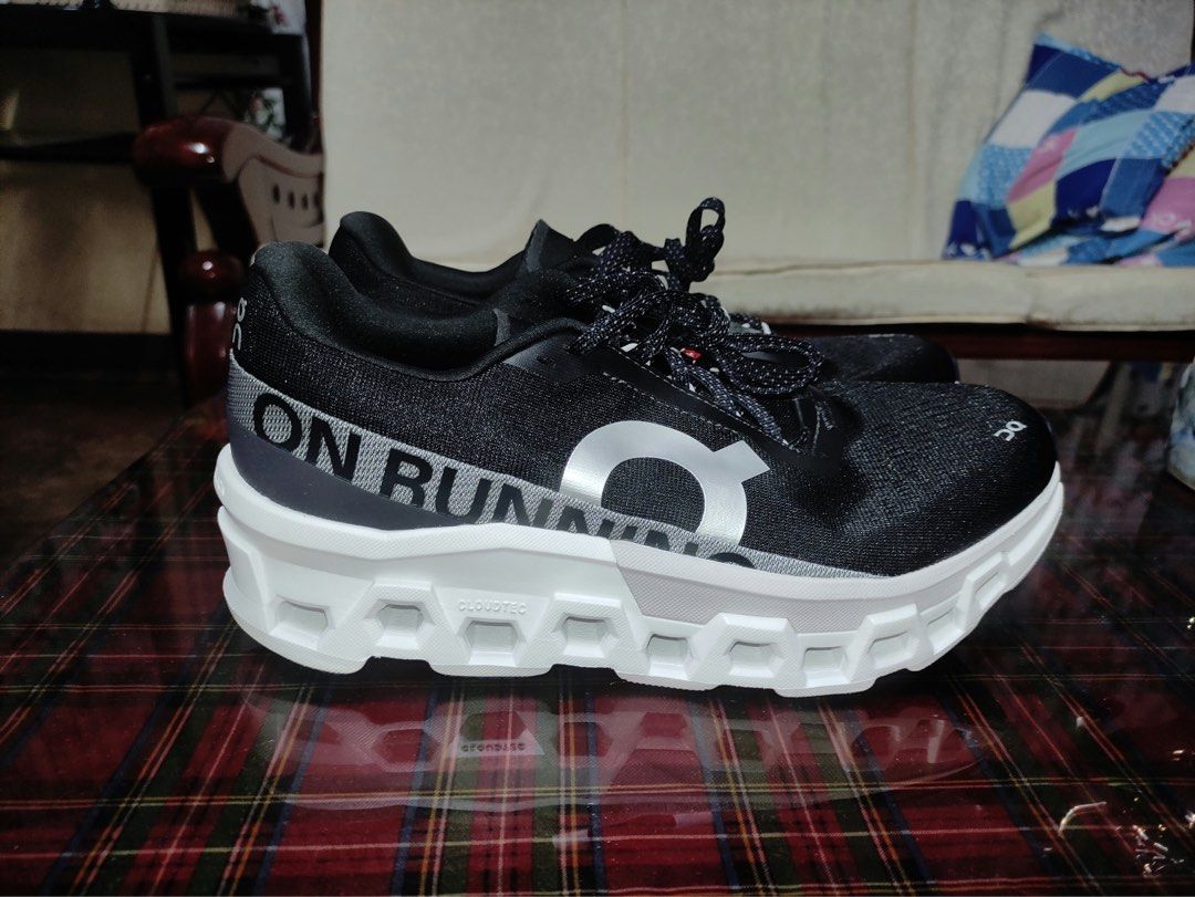 ON Cloudmonster 2 Black Frost White (Category: Casual Shoes) located in Cavite. Submitted by hottiemean (Listing ID 1464907577, Image 1). Description: Bnew No Box Size 10 (Mens Size) ON Cloudmonster 2 Black Frost White.