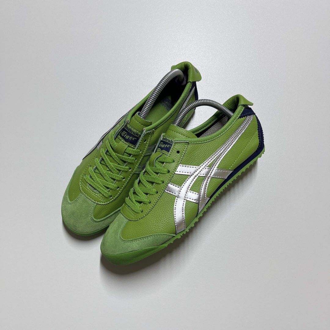 ONITSUKA US8.5 (Category: Casual Shoes) located in Carmona. Submitted by aijushoeshop (Listing ID 1464883663, Image 1). Description: ONÌTŚ “garden green / pure silver” colorway 8.5us l 42euro l 26.5cm Excellent Condition✨ Mine : 1990 DISCLAIMER: AIJUSHOESHOP are not affiliated with or associated with any brands or companies mentioned. All products shown are independently sourced, The authenticity of items is not guaranteed unless verified/proven 