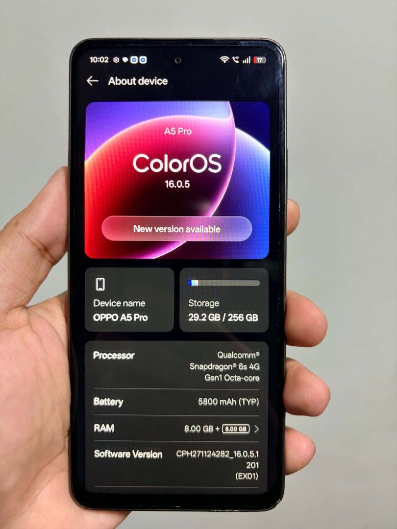 OPPO A5 PRO 8+8gb/ 256GB (Category: OPPO) located in Manila. Submitted by ryndz7756517 (Listing ID 1464833875, Image 1). Description: nasa pic na ang issue, pero hinde affected sa mismong phone lalo na sa lcd pwede naman idouble check sa meet up place para sure ball iwas scam thanks location ko Commonwealth qc.