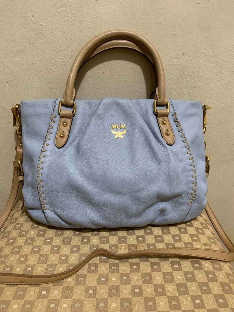 Original MCM Grained Calfskin (Category: Luxury Bags & Wallets) located in Rizal. Submitted by leignarose0shoppe (Listing ID 1464824753, Image 1). Description: original MCM replaced sling strap 1999 only plus SF Fixed price na po.