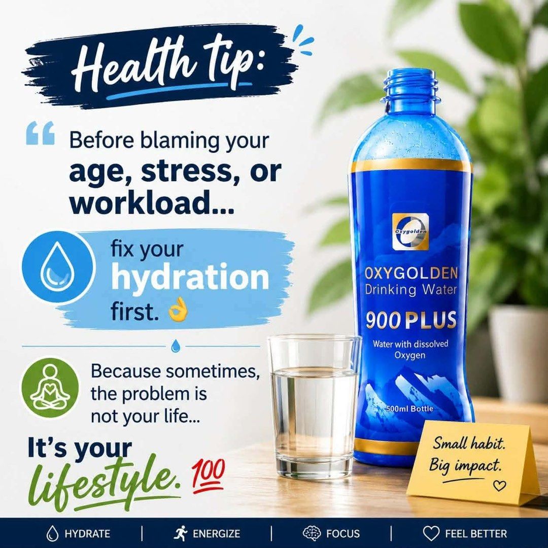 Oxygolden 900 Plus Oxygenated Drinking Water 500ml (Category: Beverages) located in Muntinlupa City. Submitted by woofington210221 (Listing ID 1464856839, Image 1). Description: - Product: Oxygolden 900 Plus Drinking Water - Size: 500ml bottle - Source: Premium deep mountain water infused with high-tech dissolved oxygen - Benefits: Boosts hydration efficiency, supports mental focus, and increases energy to keep you active - Condition: Brand new &