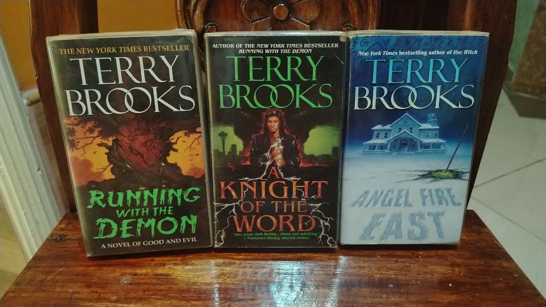 P330 BUNDLE SALE: Terry Brooks Word & Void Trilogy (Category: Storybooks) located in Antipolo. Submitted by letmesumup (Listing ID 1464860075, Image 1). Description: P330 BUNDLE SALE: Terry Brooks Word & Void Trilogy Mode of Payment: Gcash, BDO Mode of Delivery: J&T Express, Grab, Lalamove (only within Metro Manila area) NOTE: Deliveries will be made during weekends, but feel free to DM me any day of the week. List of books: -Running with the Dem