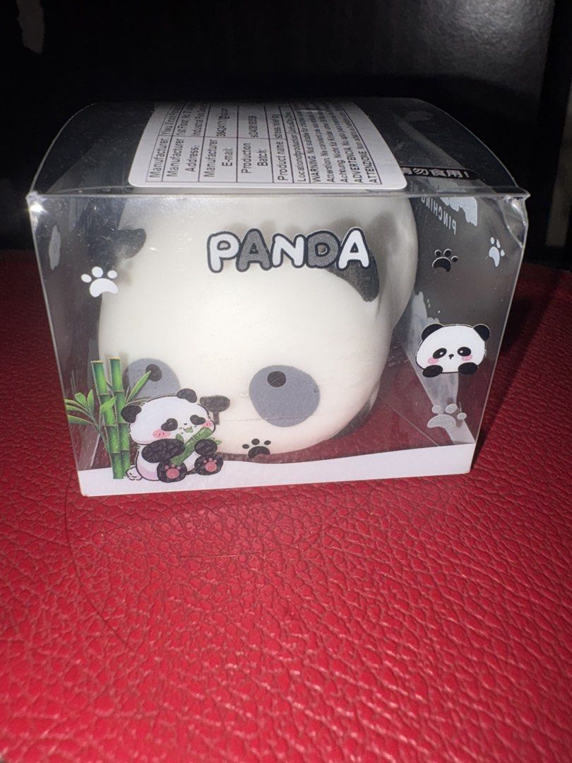 Panda Stress Relief Squishy Toy (Shaving Foam Inside) (Category: Designer & Blind Box Toys) located in Manila. Submitted by hii678 (Listing ID 1464865177, Image 1). Description: - Brand new & unopened in original clear display box - Adorable panda graphics and bamboo illustrations - Acts as a fun stress relief product and fidget toy - Perfect for desk decoration or everyday fun - Great gift idea for kids and collectors.