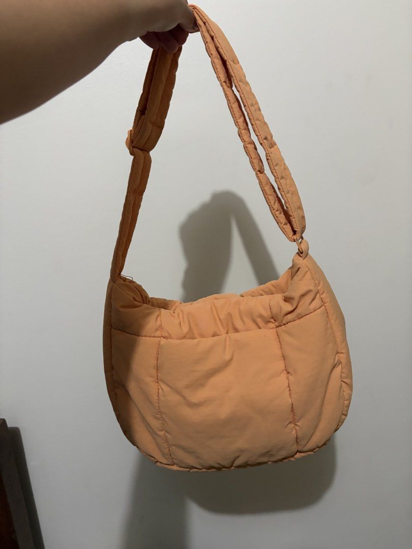 Paperbunny Puffer Swing in Tangerine (Category: Shoulder Bags) located in Pateros City. Submitted by mariselly (Listing ID 1464926559, Image 3). Description: -needs a wash -some zippers have paint chips -other than that no flaws .