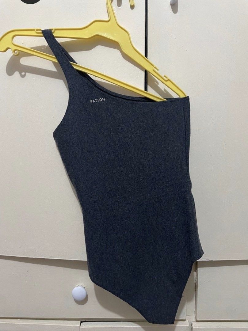 PATTON XS dark gray bodysuit (Category: Others Tops) located in Quezon City. Submitted by rmseller.2017 (Listing ID 1464808866, Image 2). Description: Patton dark gray one shoulder bodysuit | XS | P2000.