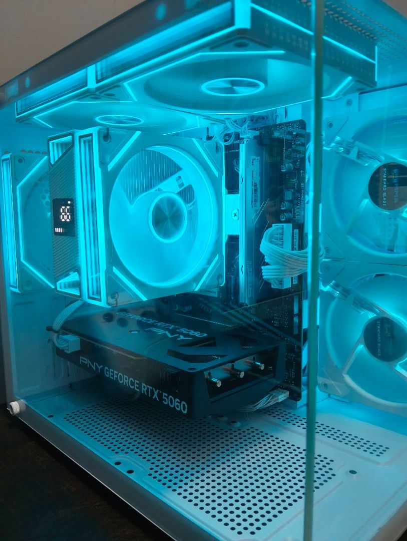PC CPU System Unit Only RTX 5060 (Category: Desktops) located in Caloocan City. Submitted by cosmicwind.384f44 (Listing ID 1464779188, Image 1). Description: FOR SALE ONLY 50,000php slight nego Specifications: Processor: AMD Ryzen 7 5700X Mobo: MSI B550M-A Pro GPU: PNY GeForce RTX 5060 8GB Ram: ST Magic 1x16GB DDR4 3200MHz SSD: 512 GB m.2 NVME PSU: Keytech GTS650 80 Plus Gold CPU cooler/fan: MMA VS400 with remote Case: YGT Cube Type Purchased las