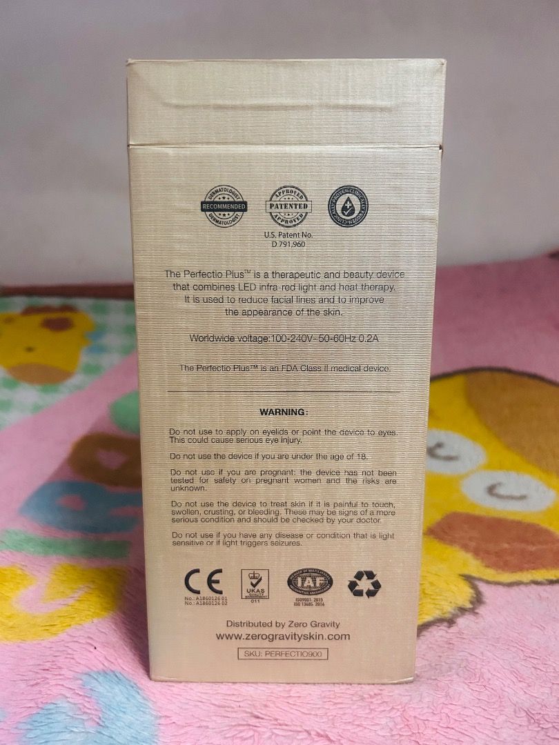 📌Perfectio Zero Gravity Limited Edition (Category: Face Care) located in Caloocan City. Submitted by erika_06 (Listing ID 1464887011, Image 2). Description: Product Condition: Only used once ✨ Why You’ll Love It: ✔ Reduces wrinkles and fine lines – proven red light therapy technology ✔ Boosts collagen production – restores skin’s natural elasticity ✔ Evens skin tone – for a healthy, glowing complexion ✔ Professional-grade treatment – the same de