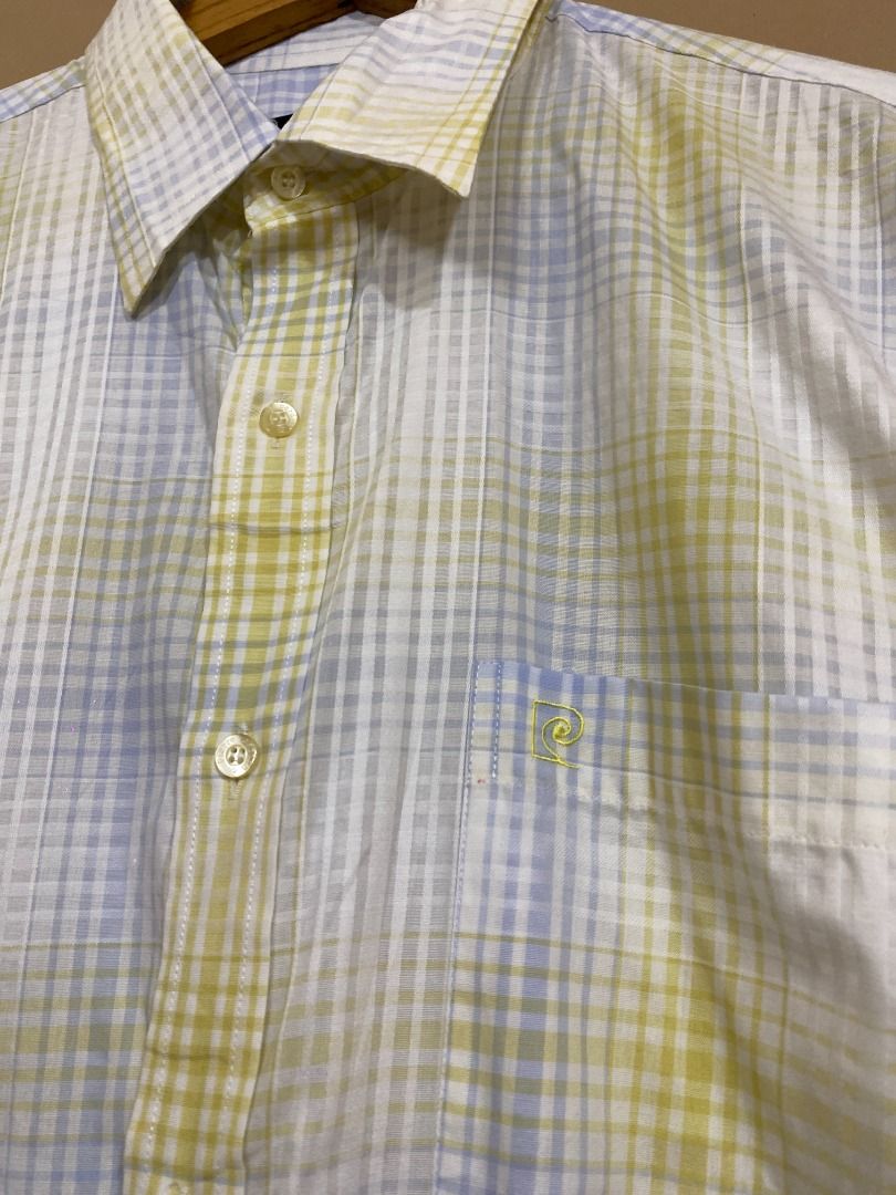 Pierre Cardin Plaid Button Up Polo (Category: Tshirts & Polo Shirts ) located in Cadiz. Submitted by thespotcdz (Listing ID 1464787829, Image 2). Description: Fits XL 22.5 x 31-32 Good as new 330 + sf.