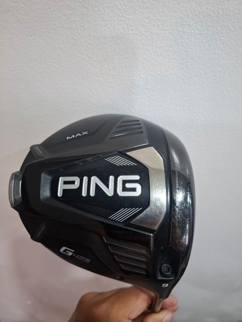 Ping G425 Max 9 Driver Alta J CB SR Flex (Category: Golf) located in Manila. Submitted by wongkarwai77 (Listing ID 1464965537, Image 1). Description: - Model: Ping G425 Max Driver - Loft: 9 degrees - Shaft: Alta J CB in SR flex - Grip: Standard black grip - Condition: Normal ball marks on the face and standard scuffs on the sole near weights and branding; crown is clean and game-ready..