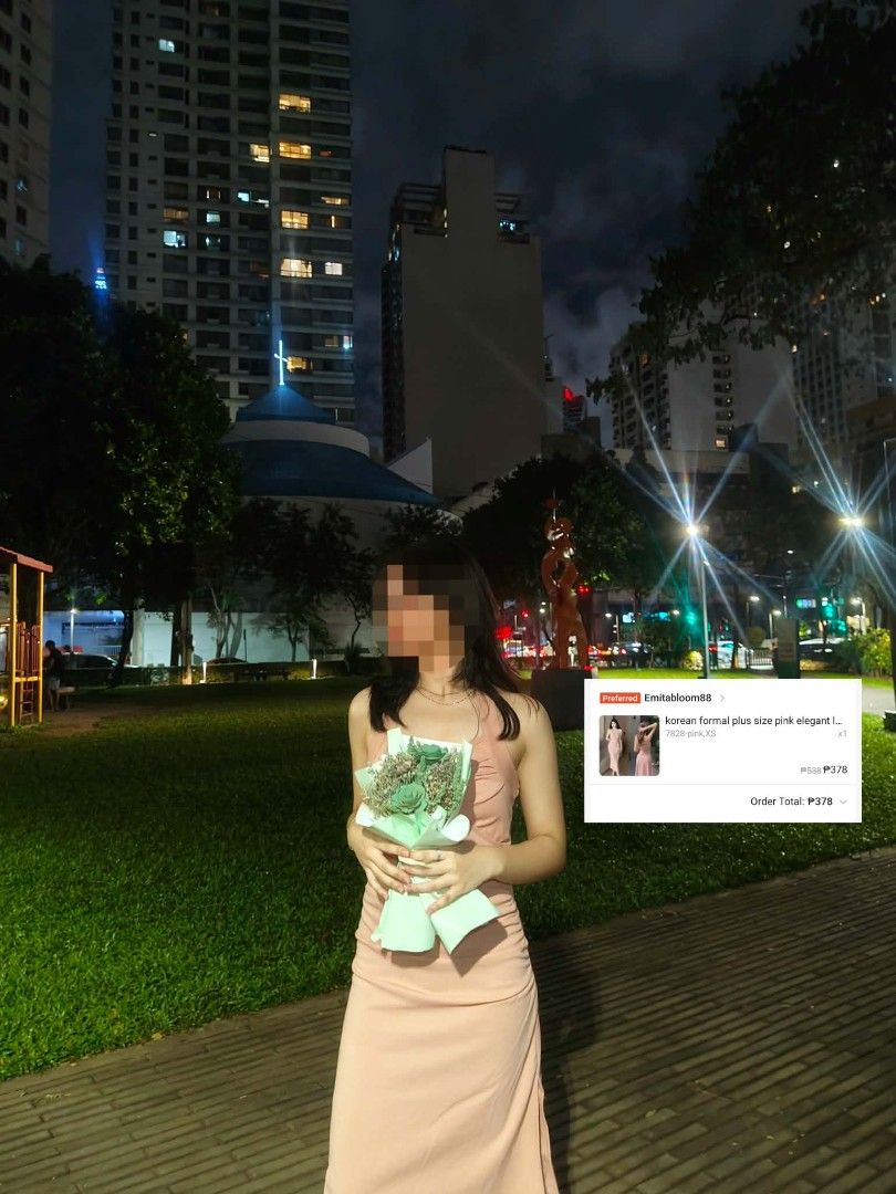 Pink sleevless slit dress (Category: Dresses) located in Las Pinas. Submitted by glowupmamalife (Listing ID 1464781227, Image 2). Description: Pink sleevless slit dress Good for S-XS Only used once! From ₱378 down to ₱200 Makati Pio del Pilar pick up.