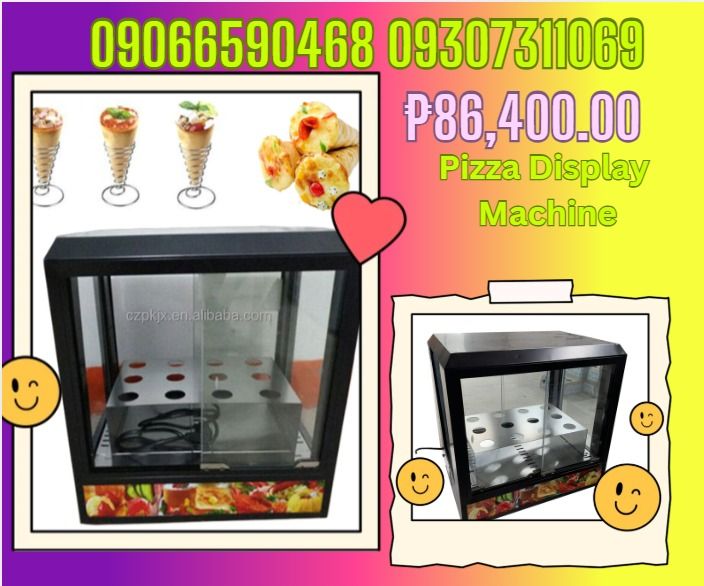 Pizza display machine (Category: Looking For) located in Caloocan City. Submitted by rochelleflores356-82603 (Listing ID 1464823286, Image 1). Description: Pizza display ₱86,400 "Voltage:220V/110V Machine power:200W Machine Size:750×450×450 mm Sub-bracket:12pcs Machine weight:25KG" ✅ Quality products ✅ Big discount for bulk orders ✅ 100% LEGIT TRUSTED SUPPLIER! ✅ With Complete Legal Documents ✅ BIR Registered ☎️ For Inquiries Please Globe : 09066
