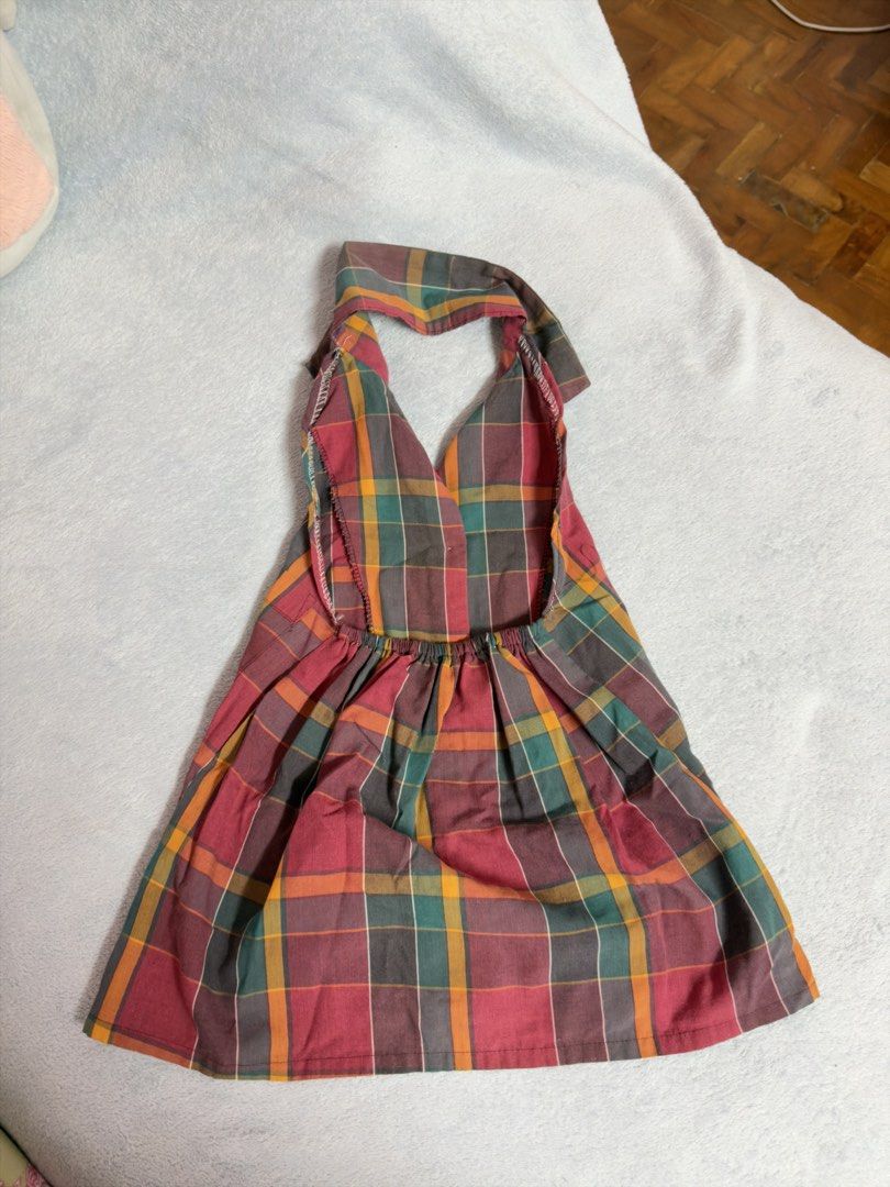 Plaid Halter Dress with Buttons (Category: Dresses) located in Antipolo. Submitted by hiekeyana (Listing ID 1464786600, Image 2). Description: Sewed this myself po :)).