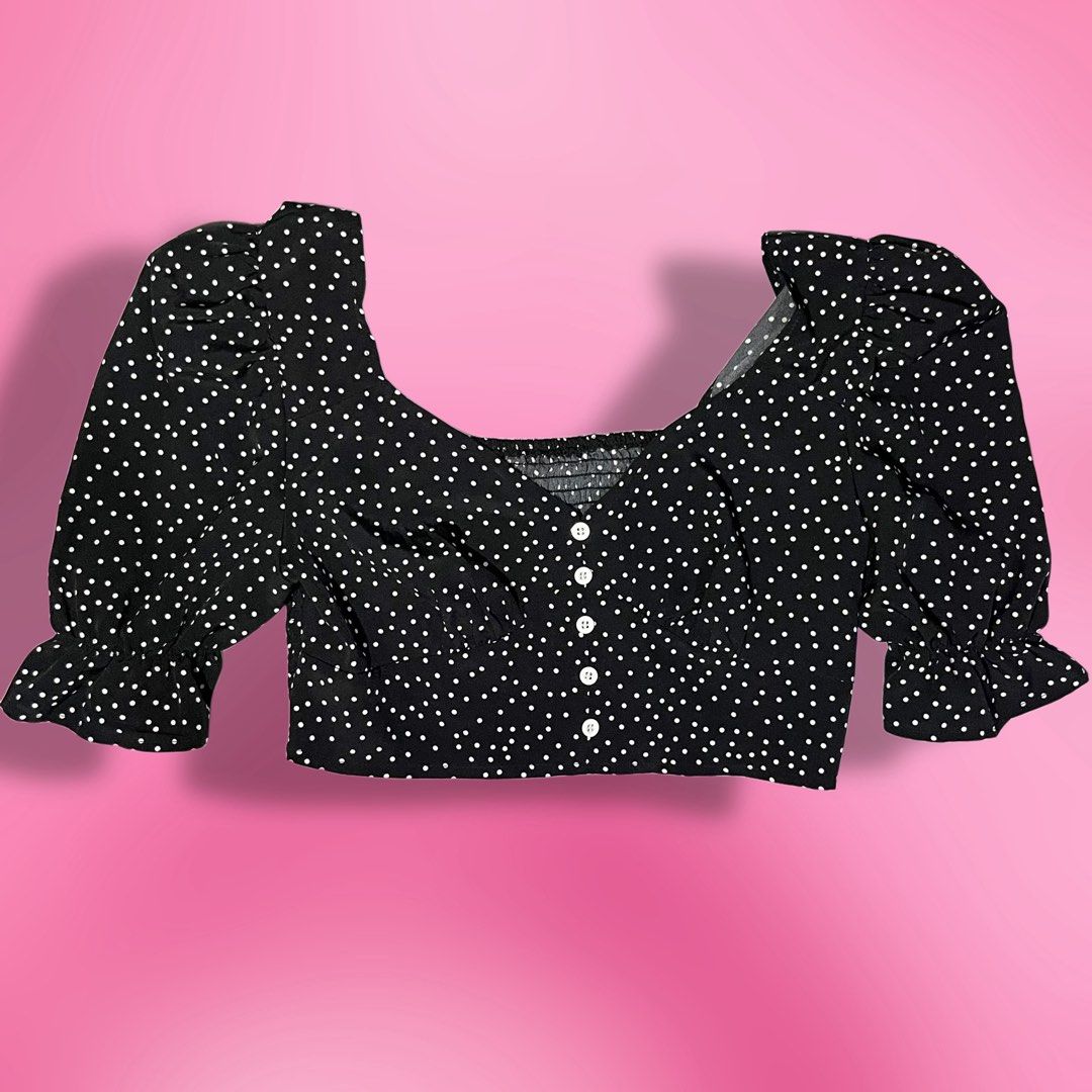 Polka Dots Crop top and Skirt set (Category: Sets or Coordinates) located in Quezon City. Submitted by ayzria (Listing ID 1464875416, Image 1). Description: .