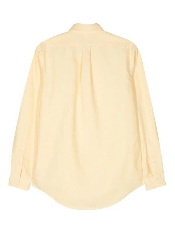 Polo Pony-motif cotton (Category: Longsleeves) located in Bulacan. Submitted by prelovedbylfap (Listing ID 1464839297, Image 2). Description: For reference, i am extra small wearing RL large size butter yellow cotton signature Polo Pony motif pointed flat collar long sleeves buttoned-cuff sleeves curved hem front button fastening.