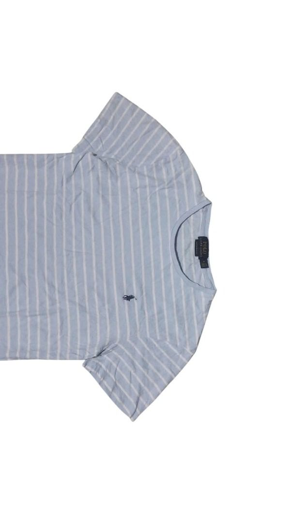 POLO RALPH LAUREN GOLD TAG (Category: Tshirts & Polo Shirts ) located in Koronadal. Submitted by theminance (Listing ID 1464775241, Image 3). Description: - 20.5 X26 ( MEDIUM ) - Brand: Polo Ralph Lauren - Color: Light blue and white stripes - Design: Crew neck, short sleeves, regular fit - Details: Signature embroidered pony logo on chest - Material: Soft and comfortable 100% cotton - Condition: Excellent / Great for casual everyday wear - Easy 
