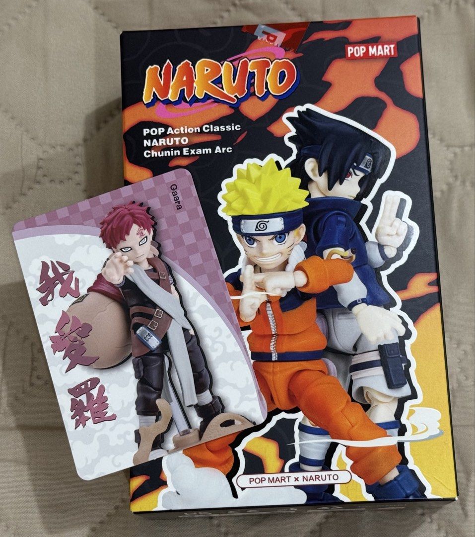 Popmart x POP Action Classic NARUTO Chunin Exam Arc- Gaara (Category: Designer & Blind Box Toys) located in Antipolo. Submitted by jennies_closet (Listing ID 1464849922, Image 1). Description: Want to Sell Only / Not for Trade: Popmart x POP Action Classic NARUTO Chunin Exam Arc Available: Gaara 1,200 pesos Condition: Authentic Popmart mini action figure, Brand new, Sealed plastic, open box with card Location: Antipolo City Mode of Payment: GCASH