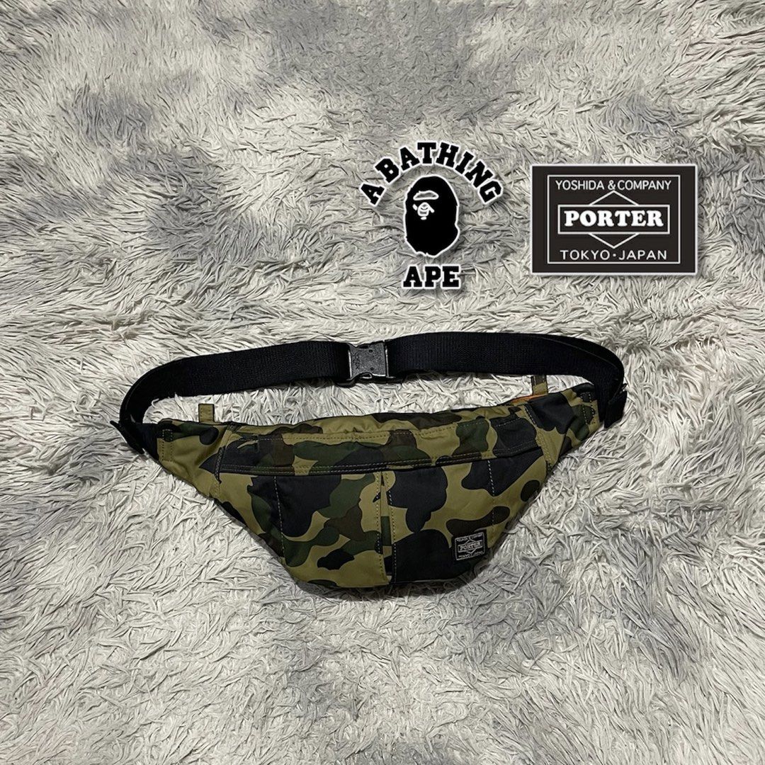 PORTER x BAPE Camo Waistbag (Category: Belt bags, Clutches and Pouches) located in Bauang. Submitted by thriftypockets92 (Listing ID 1464910157, Image 1). Description: .