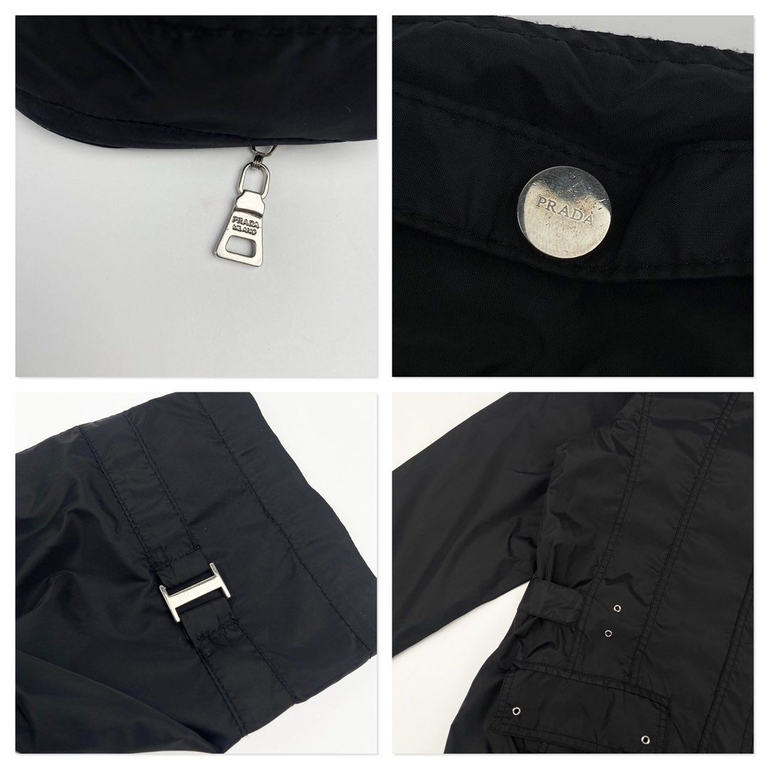 Prada (Category: Coats, Jackets and Outerwear) located in Manila. Submitted by draftdrops (Listing ID 1464807401, Image 3). Description: Nylon ,zip up, vintage,red tab design and excellent condition Width :20 Length :24 Size:large .
