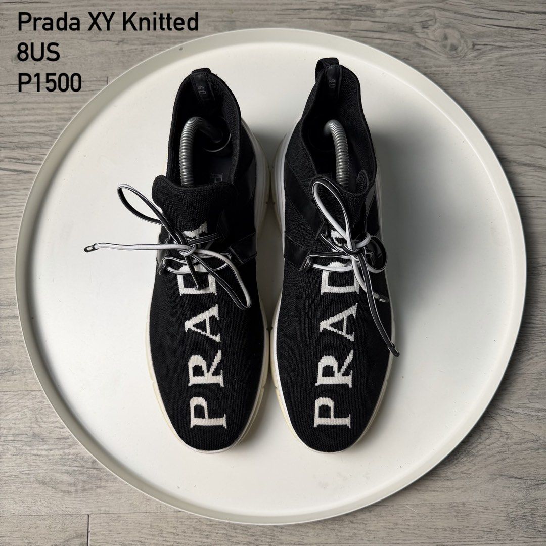 Prada XY Logo Knitted (Category: Sneakers) located in Valenzuela. Submitted by wornagainstudios (Listing ID 1464831813, Image 1). Description: .
