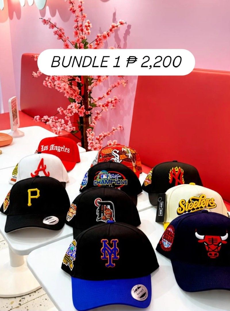Premium Caps Set - Bundle 1 (10 Pcs) (Category: Caps & Hats) located in Quezon City. Submitted by cubao.brim (Listing ID 1464876113, Image 1). Description: 🔥 PREMIUM CAPS - BUNDLE 1 🔥 💰 PRICE: ₱2,200 (10 pcs) ✔️ Fresh designs & side patches ✔️ Personal collection o pambenta 📍 Quezon City 📦 Shipping / Meetup 📩 PM to order / mine!.
