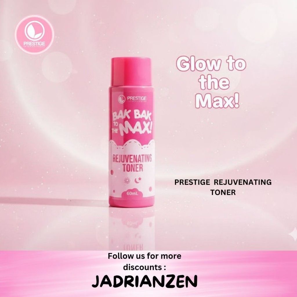 Prestige Rejuvenating Toner (Category: Face Care) located in Manila. Submitted by jadrianzen (Listing ID 1464893655, Image 1). Description: Prestige Rejuvenating Toner 60ml Prestige Rejuvenating Plus Toner is included in the Prestige Rejuvenating Plus Set. This toner will totally cleanse your skin while maintaining your skin's PH balance, making your skin lighter and more radiant. HOW TO USE REJUVENATING PLUS TONER 60ml? 1. After washing your fac