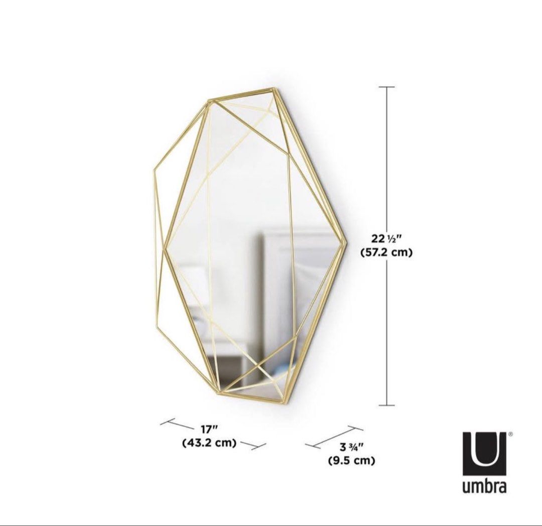 PRISMA MIRROR / TRAY - BRASS OVAL | HANG VERTICAL/HORIZONTAL | UMBRA (Category: Mirrors) located in Calamba. Submitted by japanitems18 (Listing ID 1464777623, Image 3). Description: .