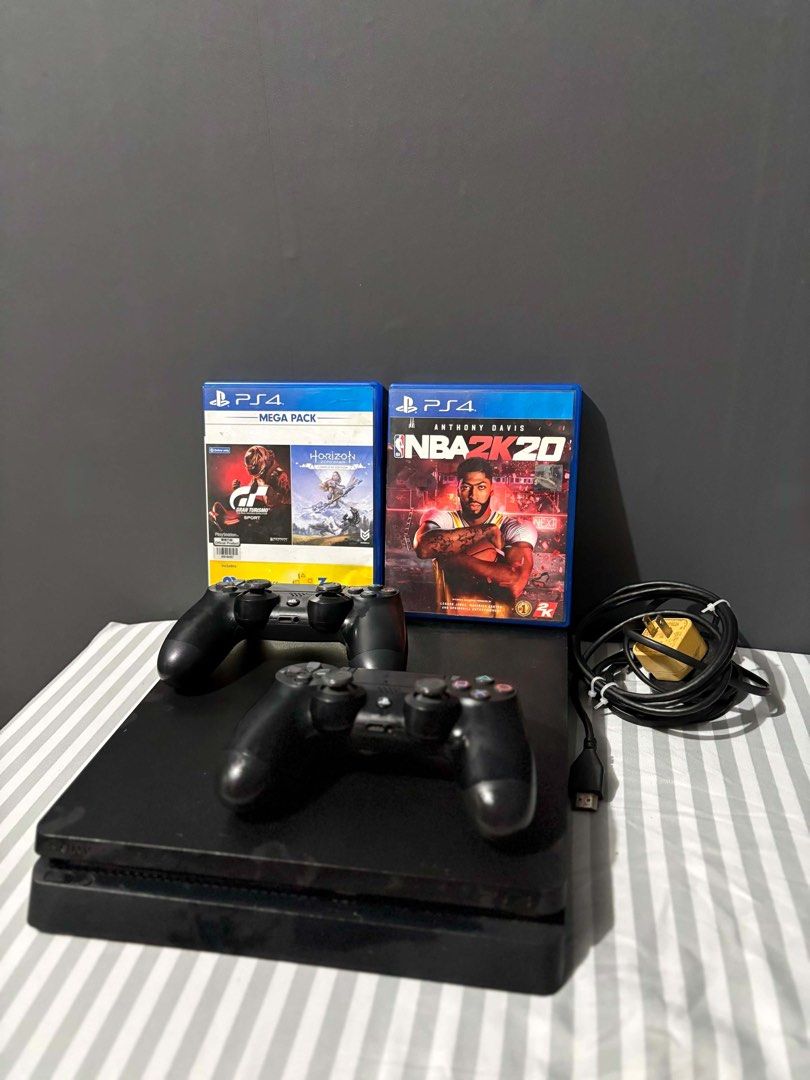 PS4 1TB/NON JB (Category: PlayStation) located in Manila. Submitted by carou68288 (Listing ID 1464828163, Image 1). Description: ‼️ FOR SALE‼️ PS4 SLIM 1TB INCLUDED CDS: -NBA 2k20 -GRAN TURISMO & HORIZON ZERO DAWN MEGA PACK DIGITAL GAMES: -GHOST RECON WILDLANDS -RED DEAD REDEMPTION -COD MODERNWARFARE - HITMAN - SLEEPING DOGS - LEGO STAR WARS - BLASPHEMOUS INCLUSIONS: - 2 ORIGINAL CONTROLLERS - POWER CORD & HDMI .