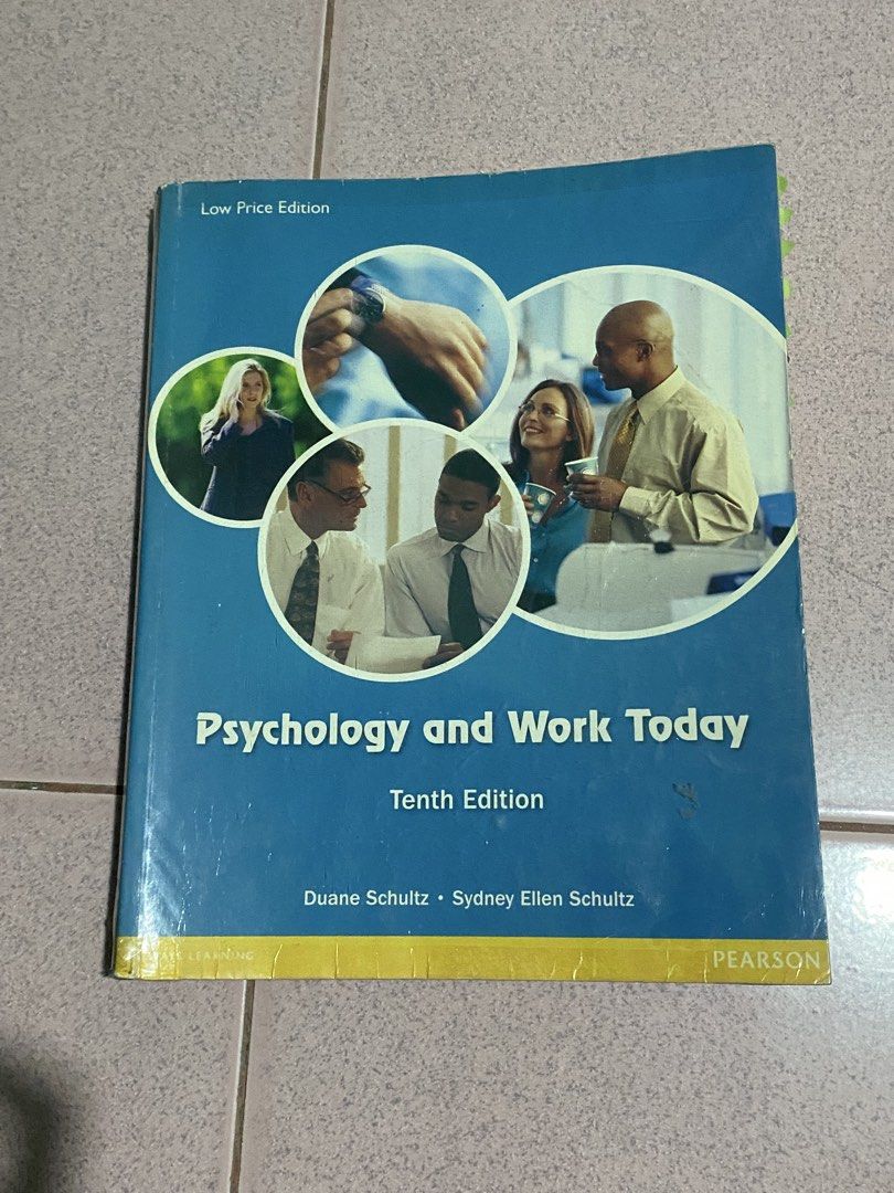 Psychology and Work Today Tenth Edition Duane Schultz (Category: Textbooks) located in Marikina City. Submitted by kayciigii (Listing ID 1464916637, Image 1). Description: - Condition Notes: Has highlights, handwritten notes across multiple pages, and sticky tab markers .