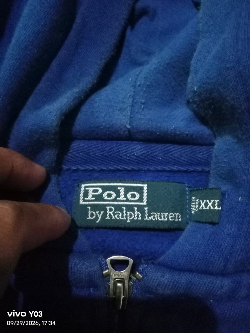 Ralph Lauren (Category: Hoodies) located in Cabuyao City. Submitted by blake657 (Listing ID 1464868285, Image 3). Description: Ralph Lauren size xxl issue need wash .