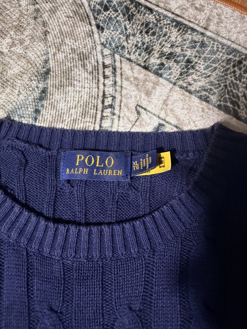 Ralph lauren (Category: Luxury Apparel) located in Candelaria. Submitted by ballerthrift796 (Listing ID 1464880399, Image 2). Description: RL cable-knit T-shirt No issue W- 19 L-22 .