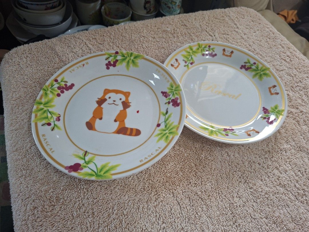 Rascal the Raccoon Ceramic Decorative Plates (Category: Other Home Decor) located in Consolacion. Submitted by luxekerei (Listing ID 1464807547, Image 1). Description: .