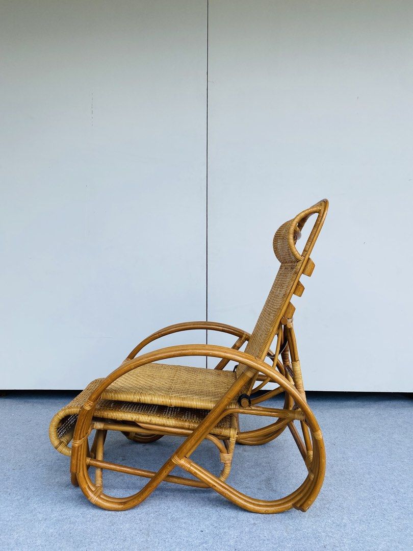 Rattan Relaxing Chair (Category: Chairs) located in Manila. Submitted by elliefurnies31 (Listing ID 1464792205, Image 3). Description: "JAPAN SURPLUS" RATTAN RELAXING CHAIR SIZE: 65L" x 25W" x 15Sh" x 39H" inches (AS-IS ITEM) IN GOOD CONDITION.