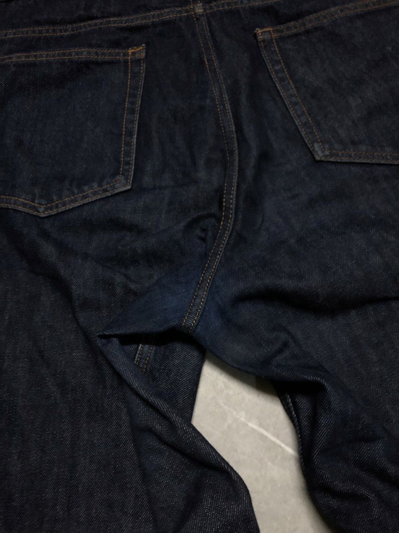 Raw denim pants (Category: Jeans) located in Bacolod City. Submitted by g.thrift (Listing ID 1464935949, Image 3). Description: Brand:Topten10 Raw denim pants •Like new condition •Hard •No issue •Waist 36-38 •Thigh 14 •Length 44 •Leg open 9 •Price 499📥.