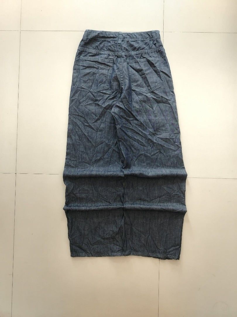 Raw Denim Straight Cut (Category: Jeans) located in Manila. Submitted by vestrathrift (Listing ID 1464867459, Image 3). Description: 𝗥𝗔𝗪 𝗗𝗘𝗡𝗜𝗠 𝗦𝗧𝗥𝗔𝗜𝗚𝗛𝗧 𝗖𝗨𝗧 𝗣𝗔𝗡𝗧𝗦 (𝗗𝗔𝗥𝗞 𝗕𝗟𝗨𝗘) 𝗠𝗜𝗡𝗘: ₱𝟮𝟵𝟵 + 𝗦𝗛𝗜𝗣𝗣𝗜𝗡𝗚 𝗙𝗘𝗘 ━━━━━━━━━━━━━━━━ 𝗠𝗘𝗔𝗦𝗨𝗥𝗘𝗠𝗘𝗡𝗧𝗦 𝗪𝗔𝗜𝗦𝗧: 27 𝗟𝗘𝗡𝗚𝗧𝗛: 39 𝗧𝗛𝗜𝗚𝗛: 11 𝗛𝗘𝗠: 9 𝗖𝗢𝗡𝗗𝗜𝗧𝗜𝗢𝗡: 𝟭𝟬/𝟭𝟬 𝗜𝗦𝗦𝗨𝗘𝗦: 𝗡𝗢𝗡𝗘 ━━━━━━━━━━━━━━━━ 𝗗𝗘𝗧𝗔𝗜𝗟𝗦: • 𝗗𝗔𝗥𝗞 𝗕𝗟
