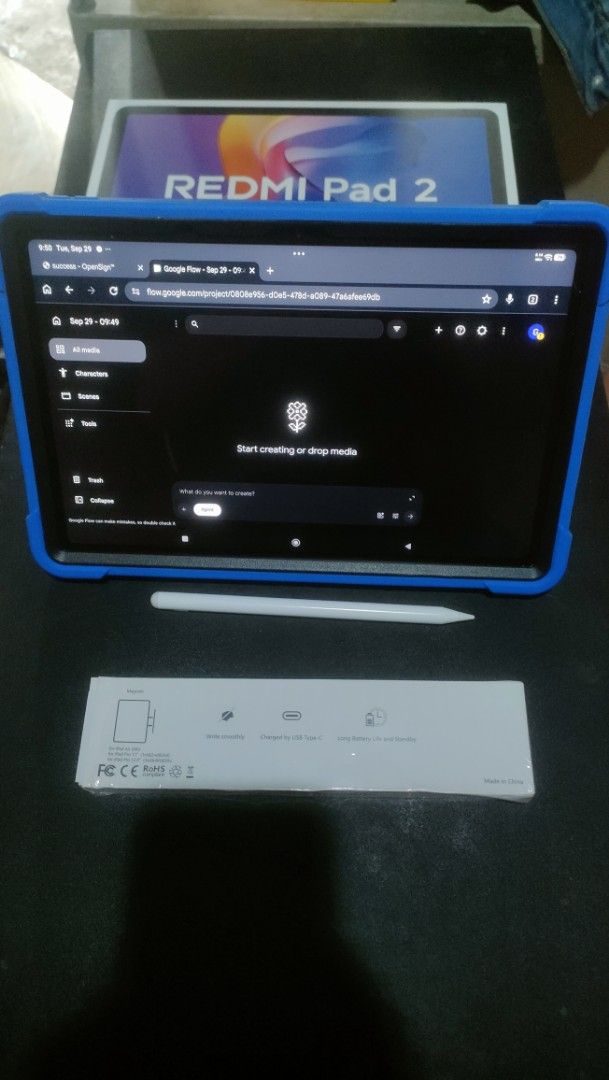 Redmi Pad 2 256GB 11inches (Category: Android) located in Marikina City. Submitted by guriuskie.gaming (Listing ID 1464779686, Image 3). Description: Good as New 3times lang nagamit masyadong malaki kaya benta na lang. no issues complete with box, case at pen. meet up marikina area antipolo area.